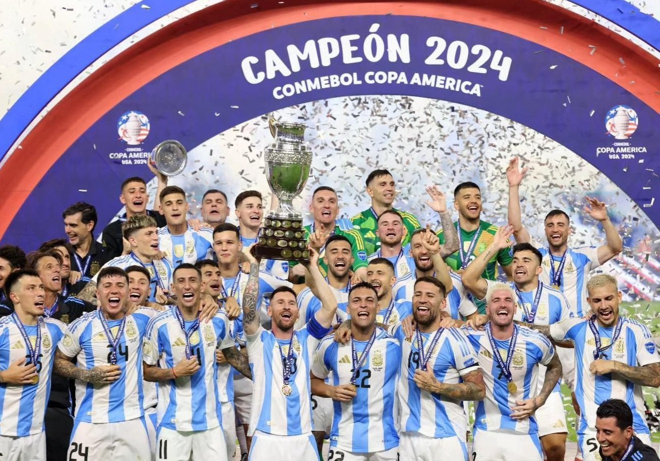 Argentina ewezezza ebikopo 16 ebya Copa America