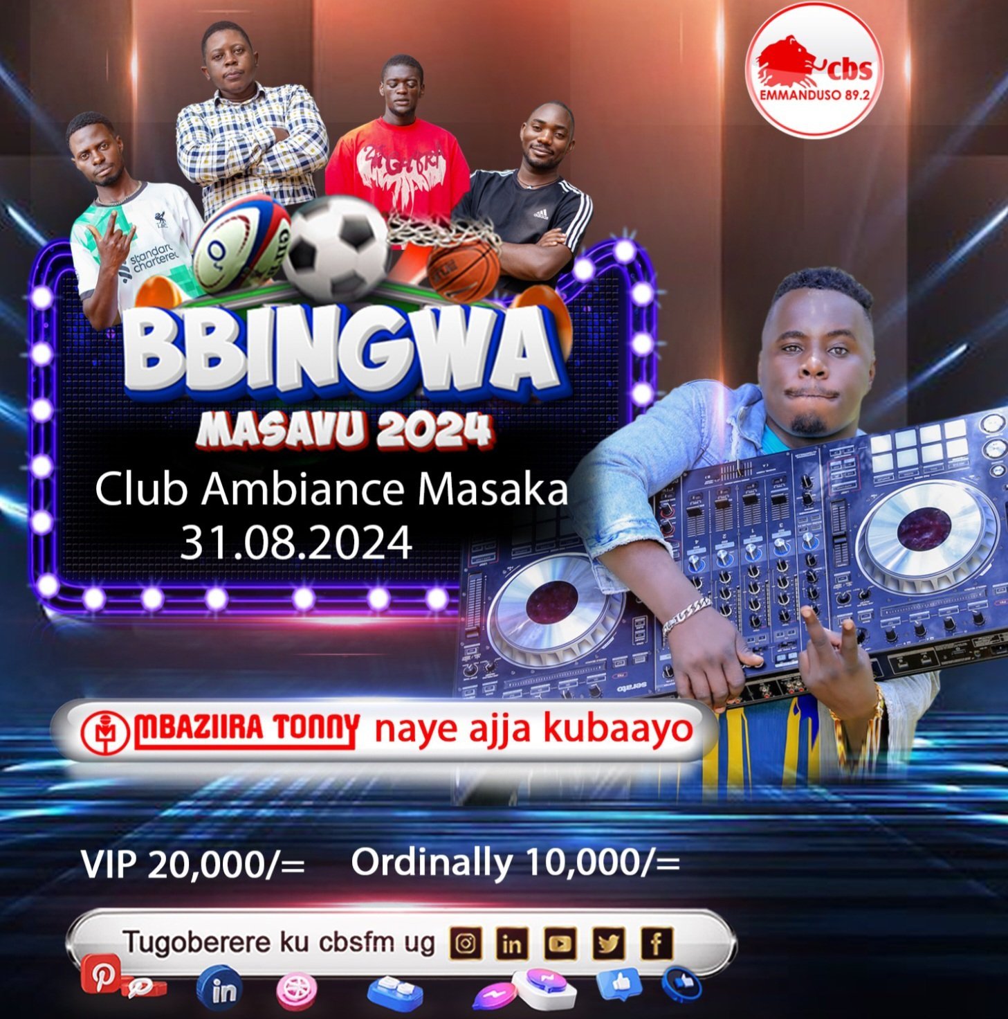 Bbingwa Masavu 2024 lwa leero ku Club Ambiance Masaka