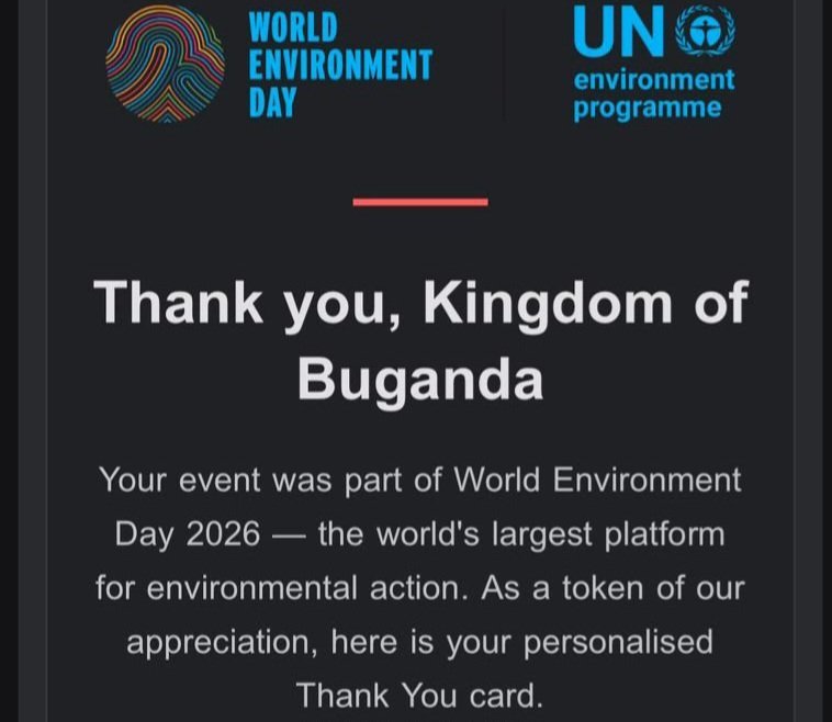 Ekitongole ky’Amawanga amagatte ki United Nations Environment programme kisiimye Buganda – olwa kaweefube gwaliko ow’okukuuma n’okutaasa obutonde bw’ensi