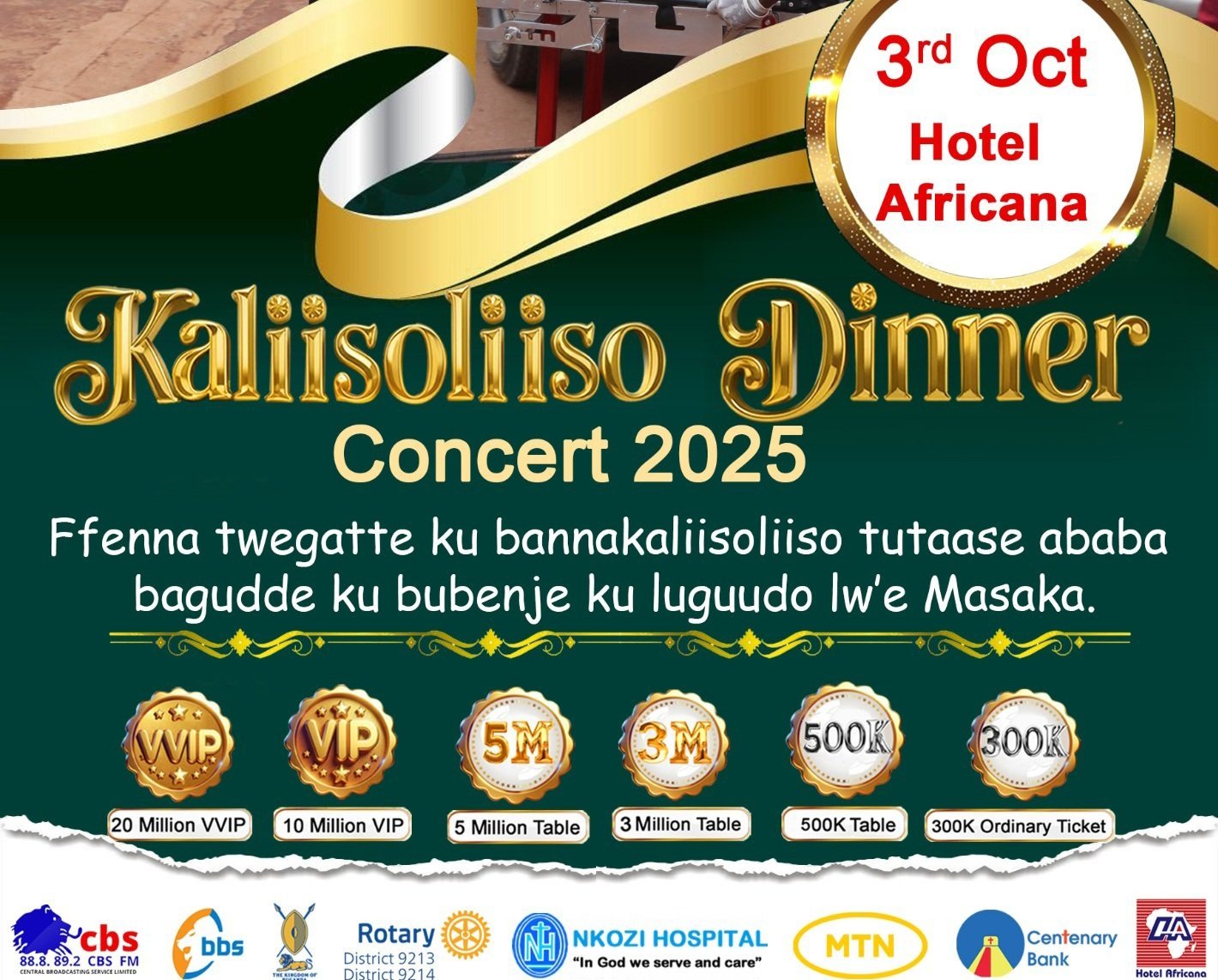 Ekyeggulo kya Kaliisoliiso nga 3rd October, 2025 – ku Hotel Africana