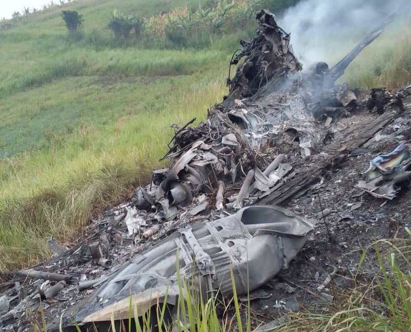 Ennyonyi ya UPDF egudde ku kabenje n’esaanawo