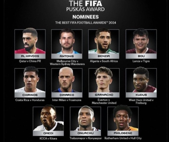 FIFA  eronze Dennis Omedi okuvuganya ku ngule y’omuteebi asiinze okuteeba goolo ennungi mu 2024