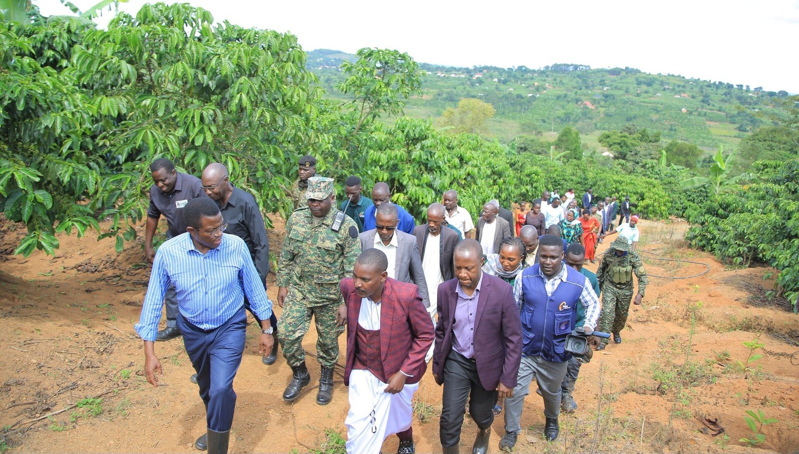 Katikkiro Mayiga abavubuka abasibiridde entanda – abadde alambula abalimi b’emmwanyi mu Buddu mu nkola eya Situla Omutindo