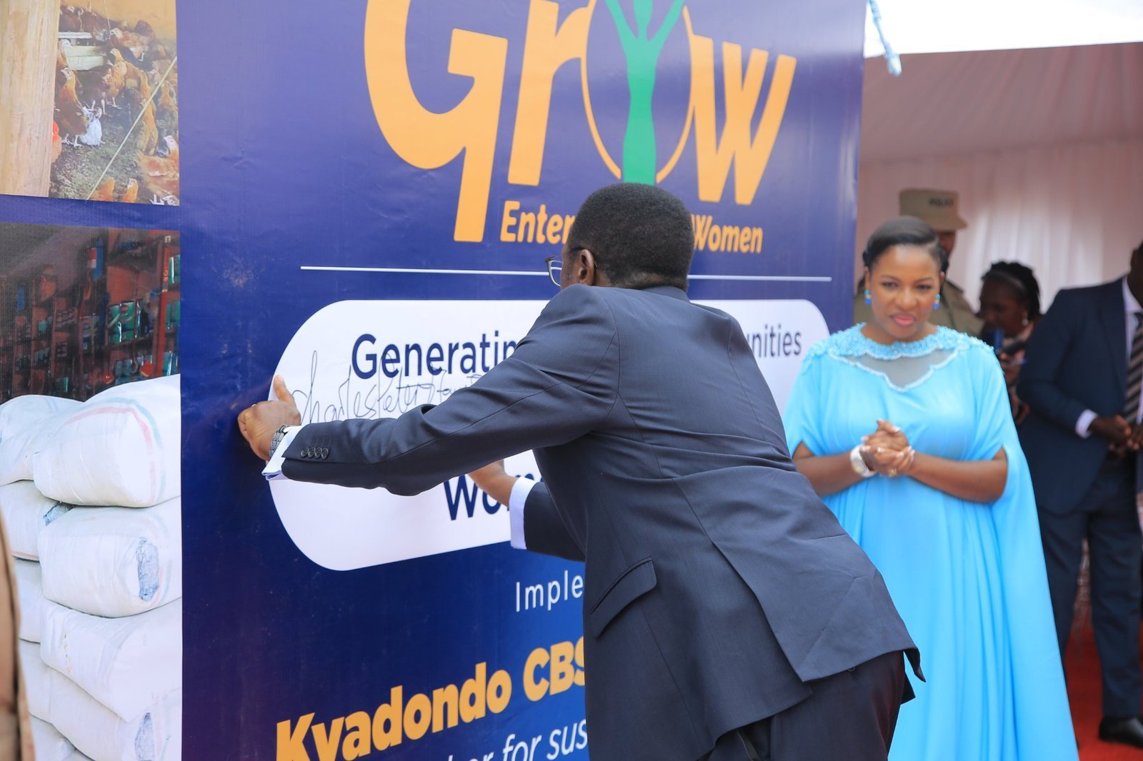 Katikkiro Mayiga atongozza enkola ya GROW ey’okuwola abakyala ensimbi ku magoba amatono – ekulembeddwamu PSFU ne Kyadondo CBS PEWOSA