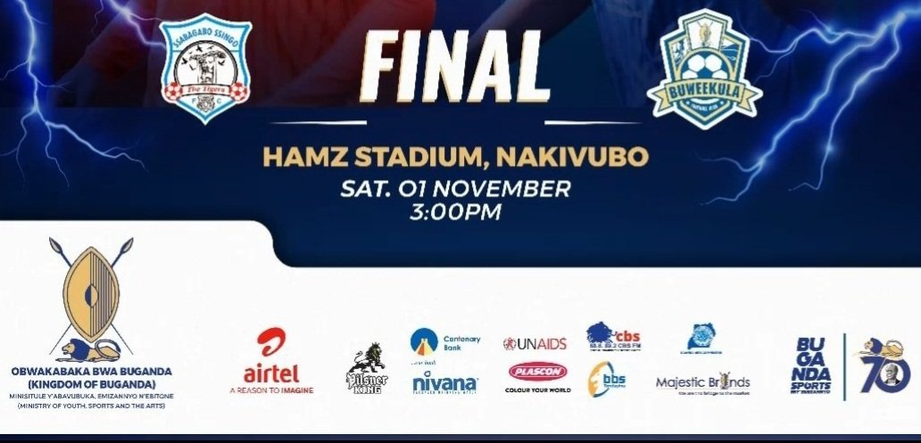 Masaza Cup Finals 2025 – nga 01 November, mu kisaawe e Nakivubo