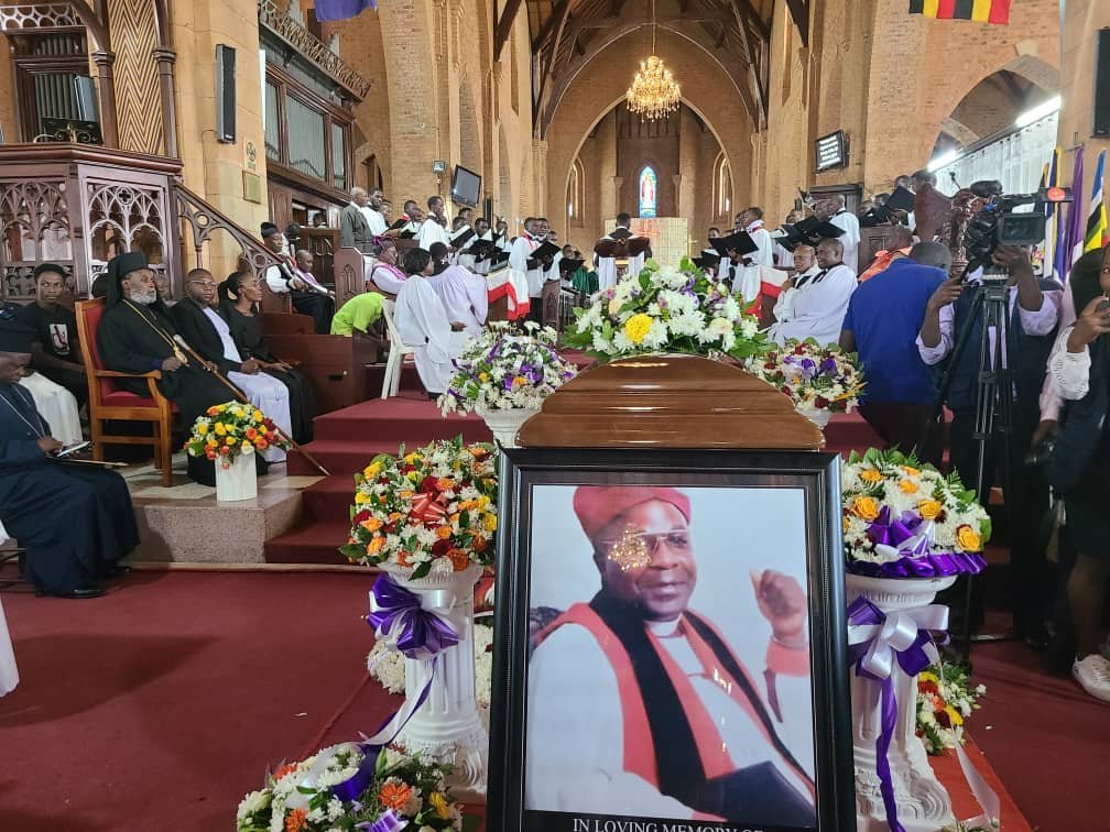 Okusabira omugenzi Bishop Samuel Balagadde Ssekkadde mu lutikko e Namirembe