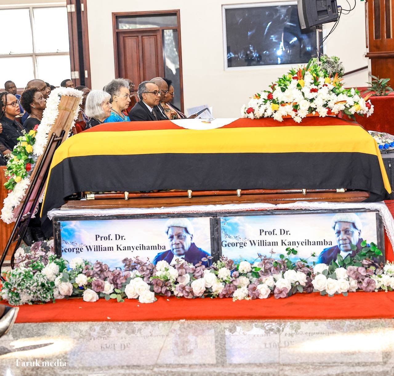 Okusabira omugenzi Prof.George Wilson Kanyeihamba mu kanisa e Nakasero – kukulembeddwamu Ssaabalabirizi Stephen Kazimba Mugalu