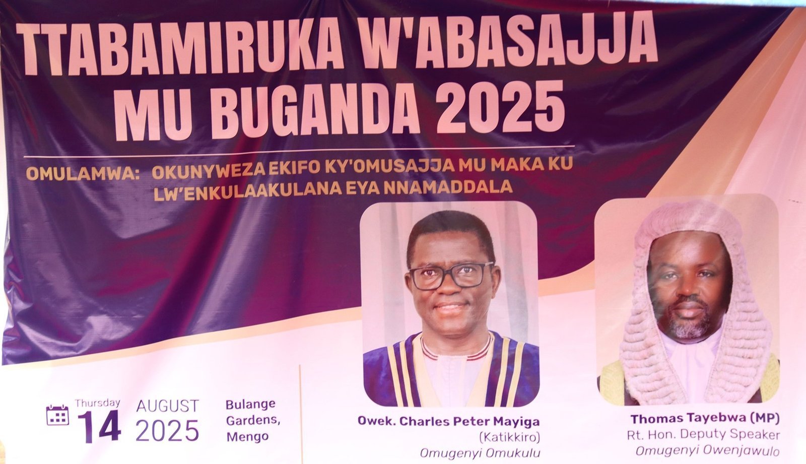 Ttabamiruka w’Abasajja mu Buganda owa 2025 – essira liteekeddwa ku basajja okuddamu okutuukiriza obuvunaanyizibwa bwabwe awatali kwekwasa busongasonga