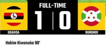 Uganda Cranes ekubye Burundi omulundi ogw’okubiri ogw’omuddinganwa 1- 0