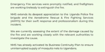 Omuliro gukutte etterekero lya National Medical Stores