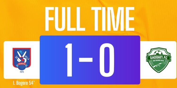 Villa Jogo ekubye Gaddafi FC 1-0- eyongedde okwenyweza