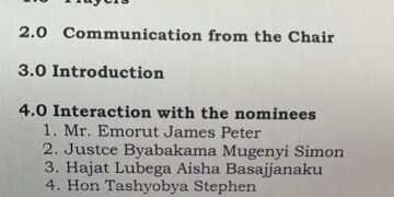 Parliament esunsudde abakulembeze b’akakiiko k’eby’okulonda -2024 – 2030