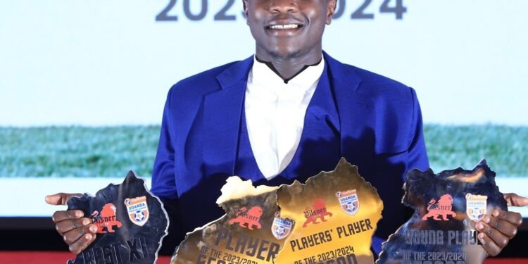 Patrick Jonah Kakande awangudde engule y’omuzannyi asinze mu Uganda Premier League- 2023/2024