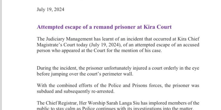 Omusibe adduse mu kaguli ka kooti e Kira – afumise omusirikale ekiso