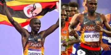 Joshua Cheptegei ne Jacob Kiplimo bawanduse mu mpaka z’emisinde mita 5000 eza Olympics 2024