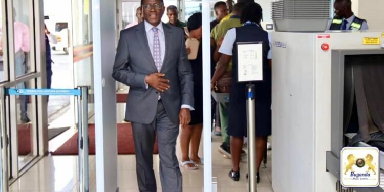 Katikkiro Mayiga wakuggulawo Ttabamiruka wa  Buganda Bumu Europe Convention