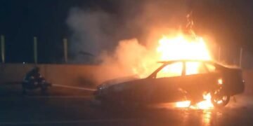 Emmotoka ekutte omuliro ku lutindo lwa Nambigirwa ku Entebbe Express Way