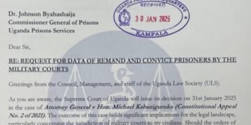 Uganda Law Society ewandiikidde abakulira amakomera ku bikwata ku basibe bonna –  abaasindikibwayo General Court Martial