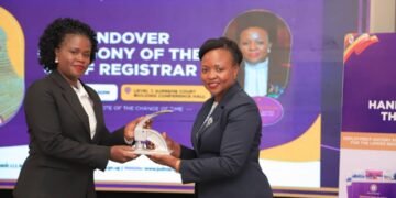 Sarah Langa Siu Hands Over Office to Pamela Lamunu as Chief Registrar of the Ugandan Judiciary