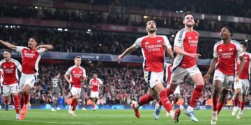 Abawagizi ba Arsenal babinuka – ekubye Real Madrid 3 -0 mu za UEFA Champions League