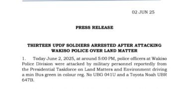 Abasirikale ba UPDF 13 bakwatiddwa –  mu bulumbaganyi obukoleddwa ku police ye Wakiso