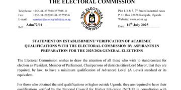 Electoral Commission ya Uganda erabudde bannabyabufuzi abalina ebiwandiiko by’obuyigirize ebyetaaga okugattagatta