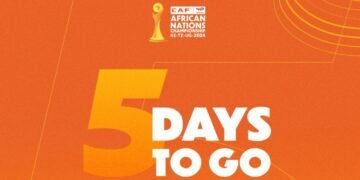 Police erangiridde enguudo ezigenda okukosebwa ng’emipiira gya CHAN 2025 gizannyibwa