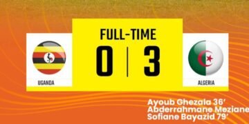 CHAN 2024 – Uganda ekubiddwa Algeria 3 – 0  e Namboole