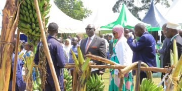 Katikkiro Mayiga mu butongole agguddewo omwoleso gwa CBS Pewosa e Masaka