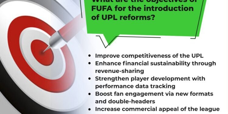 FUFA ekoze enkyukakyuka mu Uganda Premier League season empya 2025/26, ekisaawe kye Namboole kyakukozesebwa 