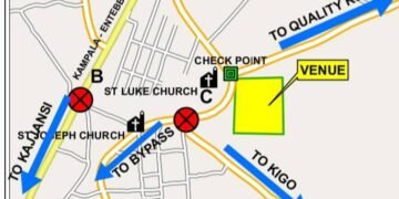 Police ekoze enkyukakyuka mu by’entambula ku luguudo lw’Entebbe – ng’akakiiko k’ebyokulonda kasunsula abagenda okuvuganya ku bwa president bwa Uganda 2026