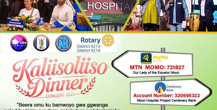 Kaliisoliiso Dinner ku Hotel Africana lwa leero – okusonda ensimbi ez’okuzimba ekifo awajjanjabibwa abagudde ku bubenje ku Nkozi Hospital