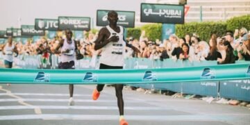 Joshua Cheptegei awangudde Dubai Half Marathon 2026