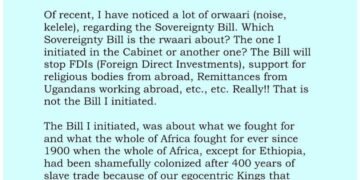 President Museveni awakanyizza obuwaayiro obwassiddwa mu bbago ly’obwetengereze bwa Uganda erya Protection of sovereignty bill 2026 – mwassibwamu ebitayisibwa mu lukiiko lwa ba minister