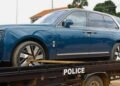 Police eboye emmotoka  Rolls Royce ne Range Rover ez’abadde Sipiika wa Parliament  Annet Anitah Among – anoonyerezebwako byekuusa ku nguzi n’obukenuzi